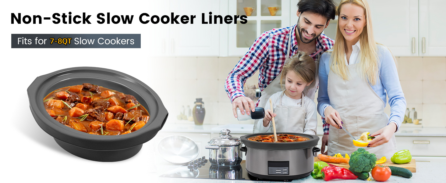 Slow Cooker Liners fit Crock Pot 78 QT,Maywe Tanso for