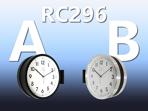 Amazon.co.jp: ベスタイム(BESTIME) RC296B 両面壁掛け時計