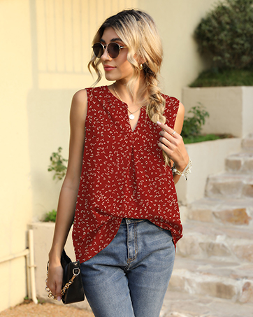 women sleeveless tunic