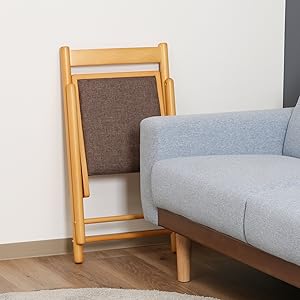 Amazon.co.jp: 不二貿易 折りたたみチェア 座面クッション付き