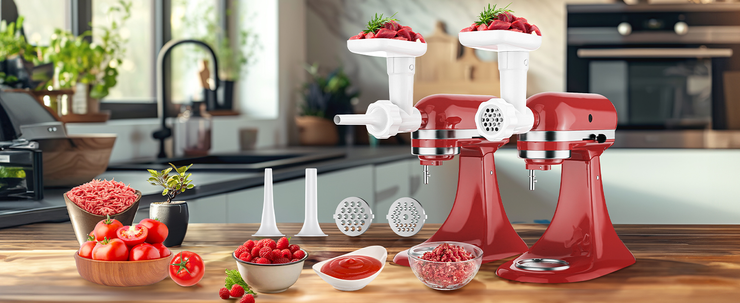 Fruit and Vegetable Strainer Attachment for Kitchenaid Stand Mixer, Includes Food