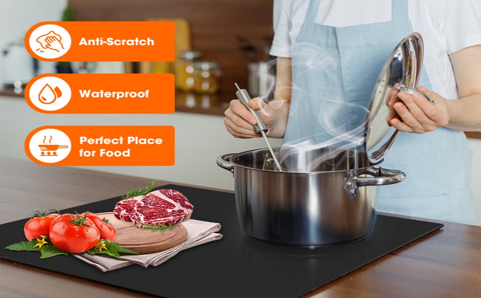 Induction Hob Protector 78 * 52cm, Large Induction Hob Protector Mat