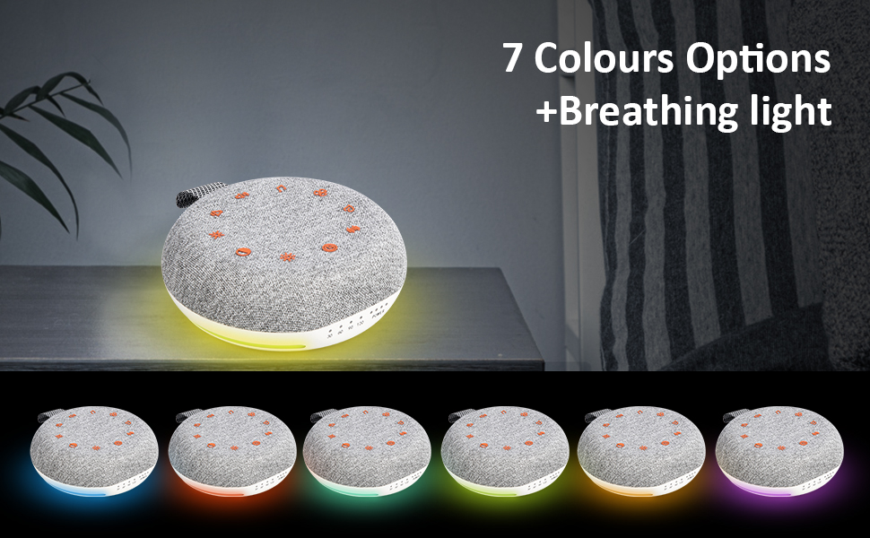 sound machine  night light & breathing light