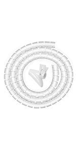 cable tidy tube white