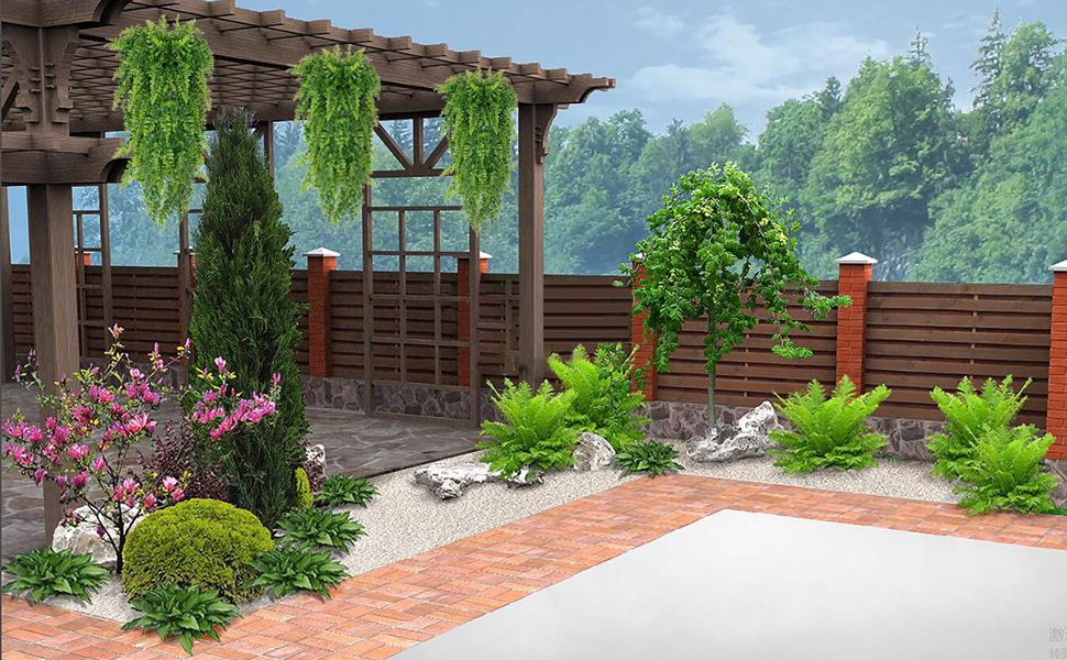 2pcs Artificial Hanging Plants Faux Pers... 26 Faux Persian Grass