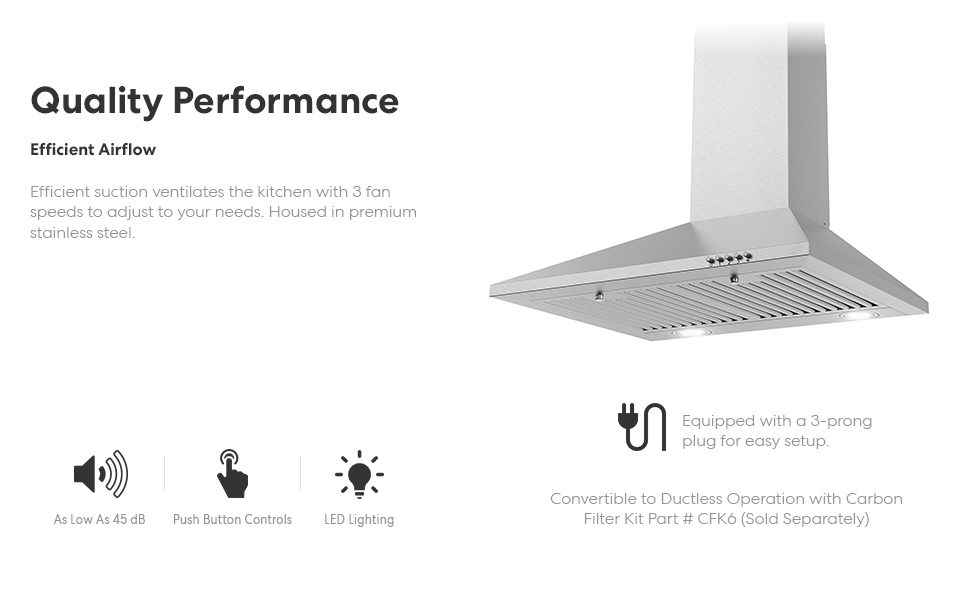 range hood, wall mount range hood, cosmo, cosmo range hood, 6324ewh, cos-6324ewh, wall range hood