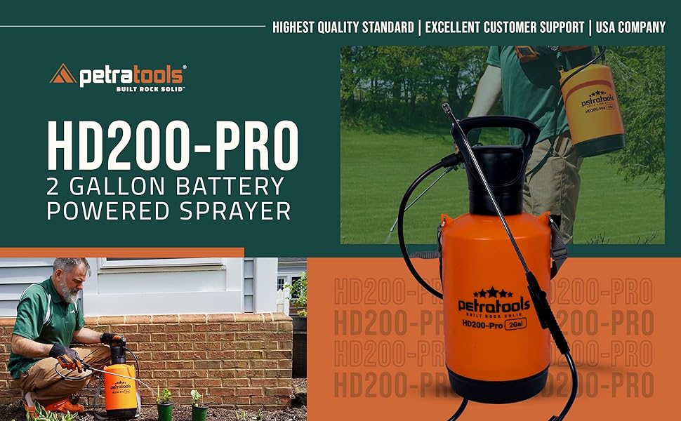 PetraTools Battery Powered Sprayer, Electric Sprayers in