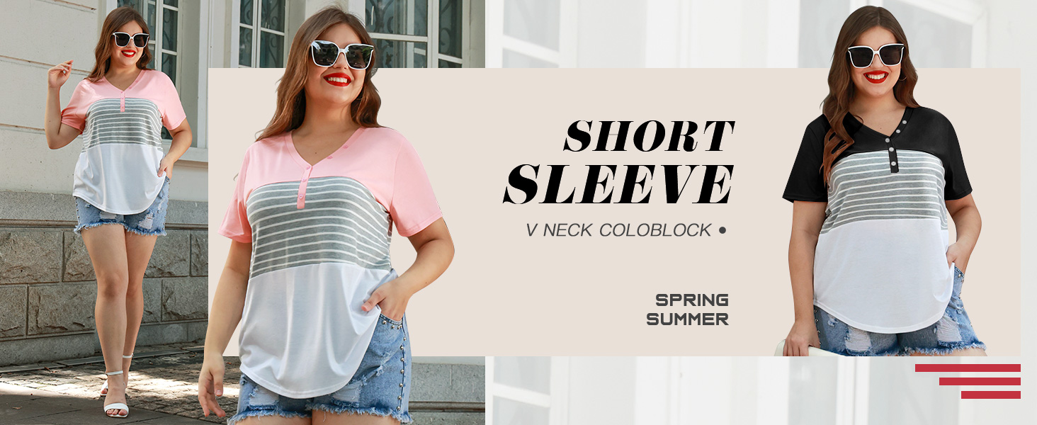 V NECK TOPS