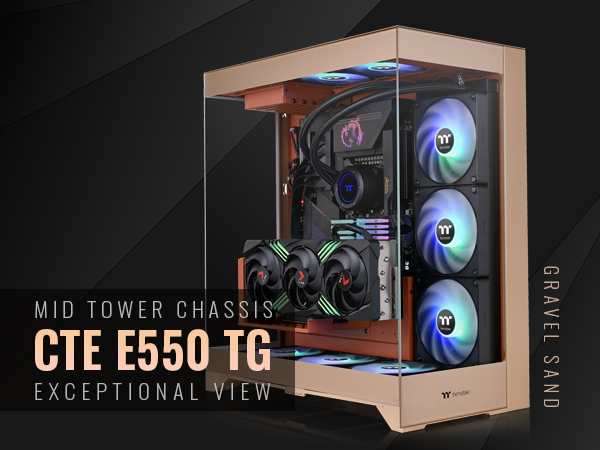Amazon.com: CTE E550 TG Gravel Sand Mid Tower ATX Case; 3