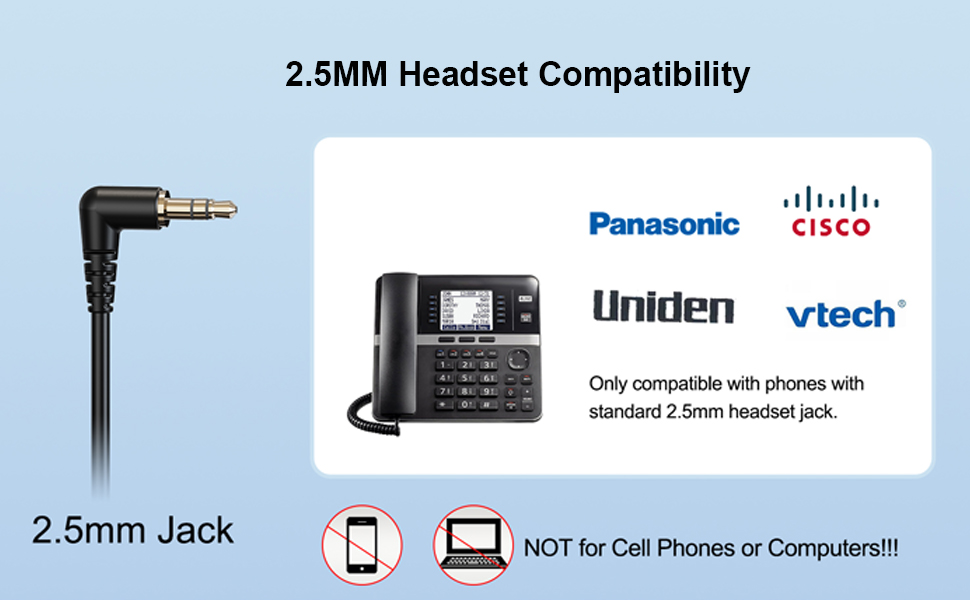 2.5mm headphone with microphone