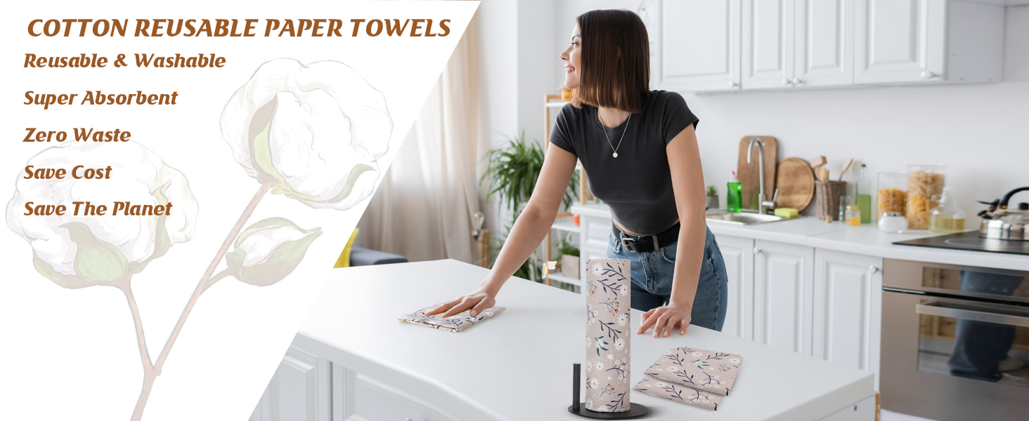 cotton reusable paper towels
