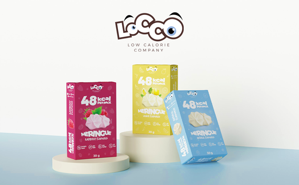 LOCCO Low Calorie Meringues CA. 1,5 kcal Per Meringue Low Calorie