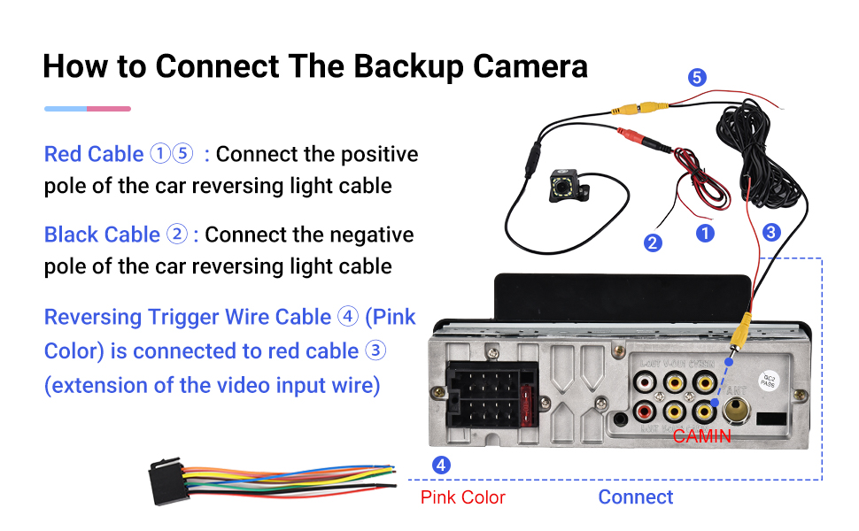 NHOPEEW Single Din Apple Car Play Radio 5 inch Touchscreen