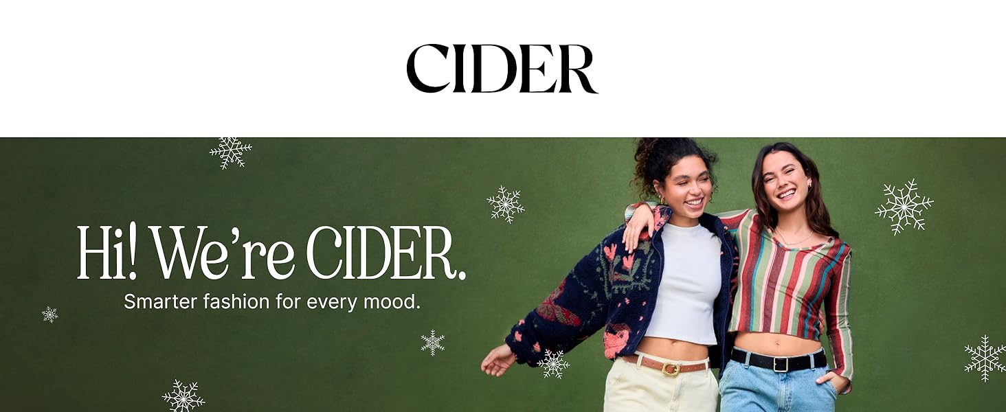 CIDER women clothing tops pants dresses skirts shorts