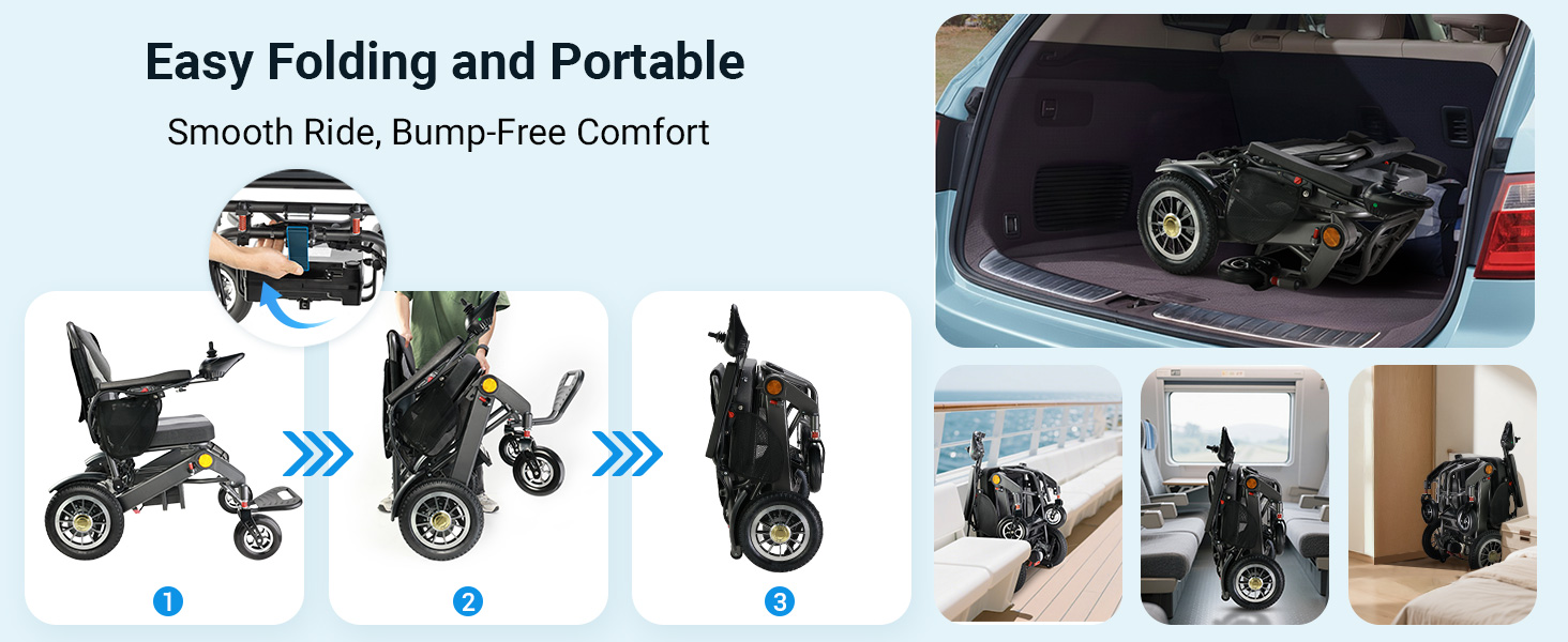 electric wheelchair folding