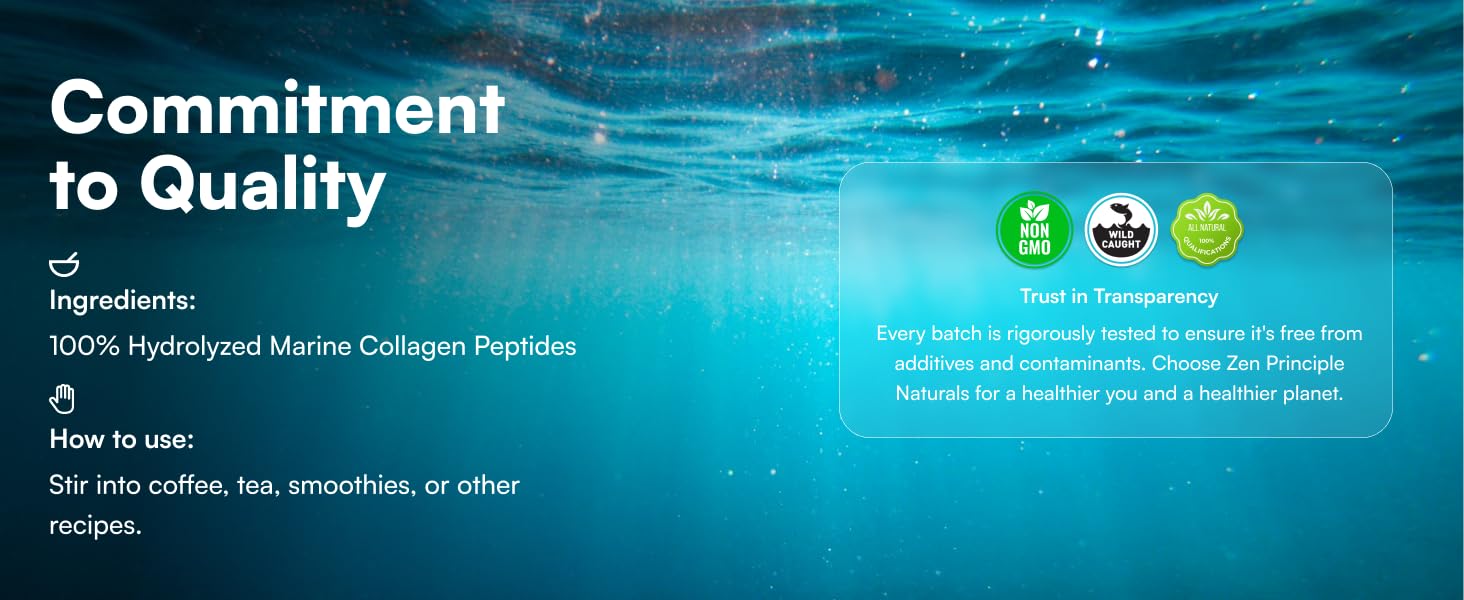 commitment to quality, trust in transparency