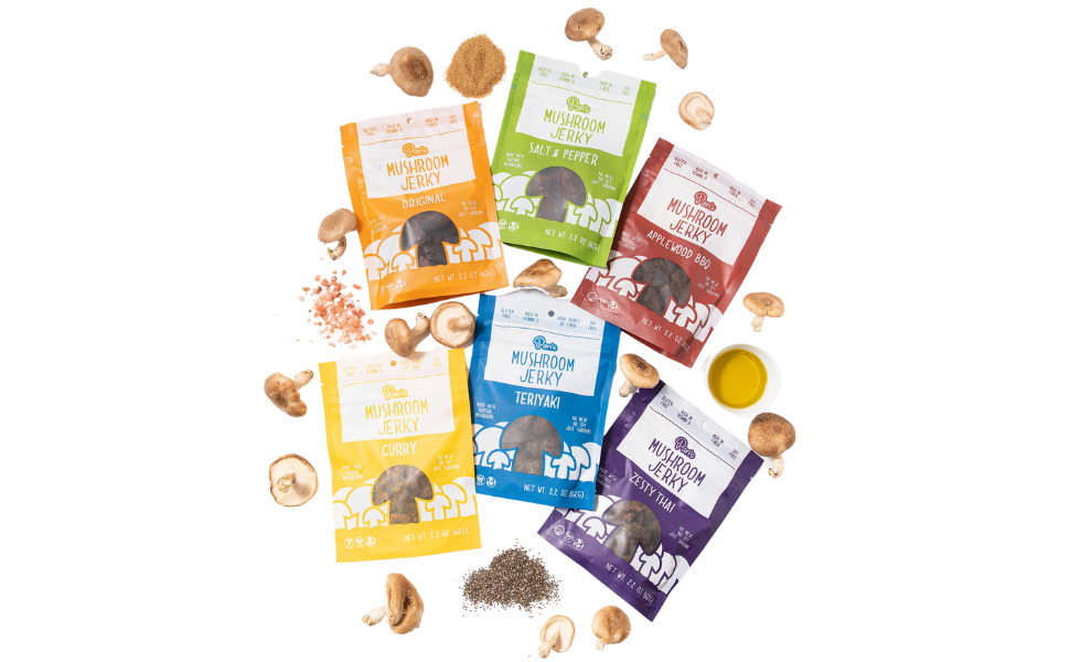 Pan's Mushroom Jerky Variety Pack of 3 Bundle 1 of each