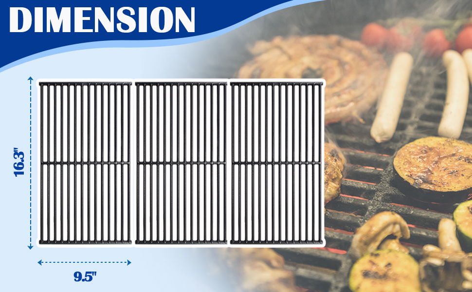 SafBbcue 98888 Grill Grates for Monument Grill 25392 13478