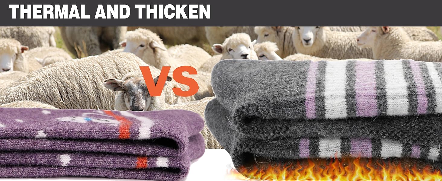 EBMORE Womens Merino Wool Hiking Socks