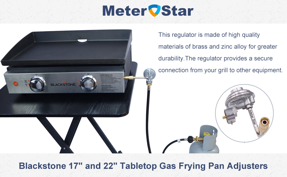METER STAR Low Pressure 1lb Griddle Regulator Replacement
