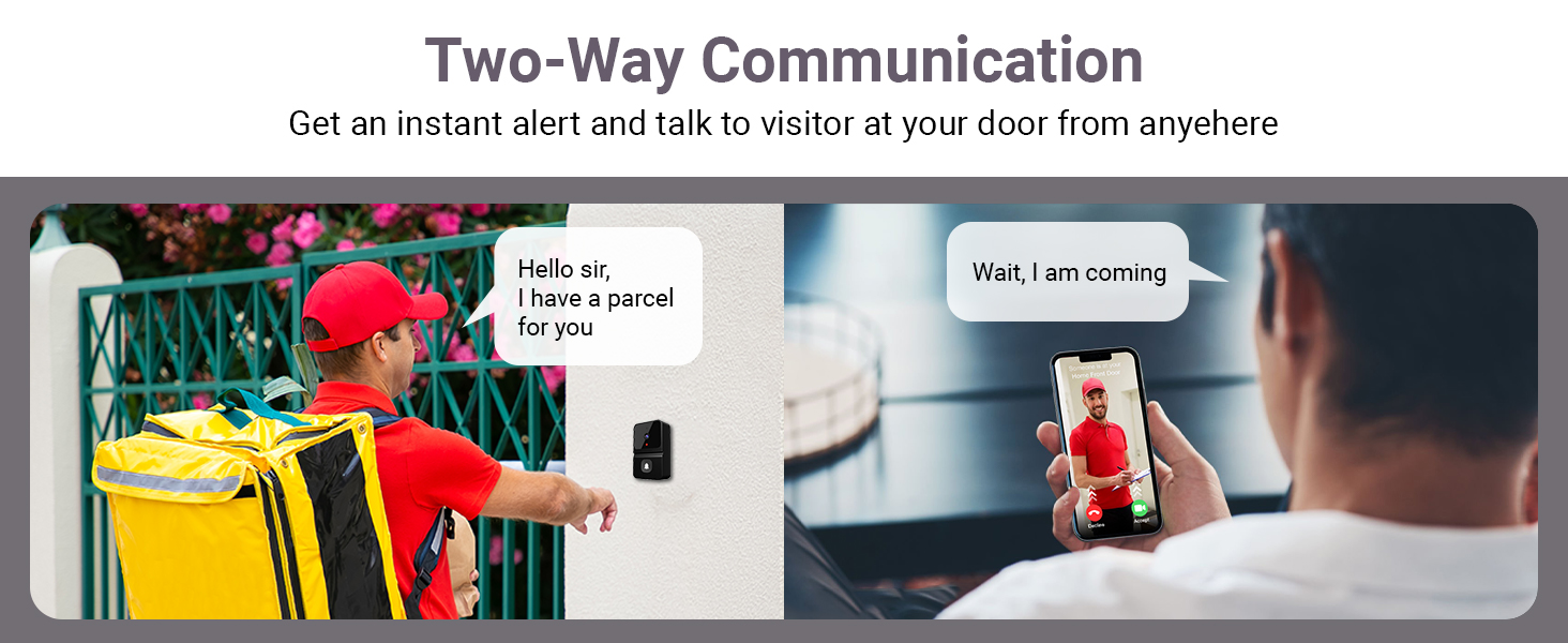 Ringer Mini Wire-FREE Video Doorbell