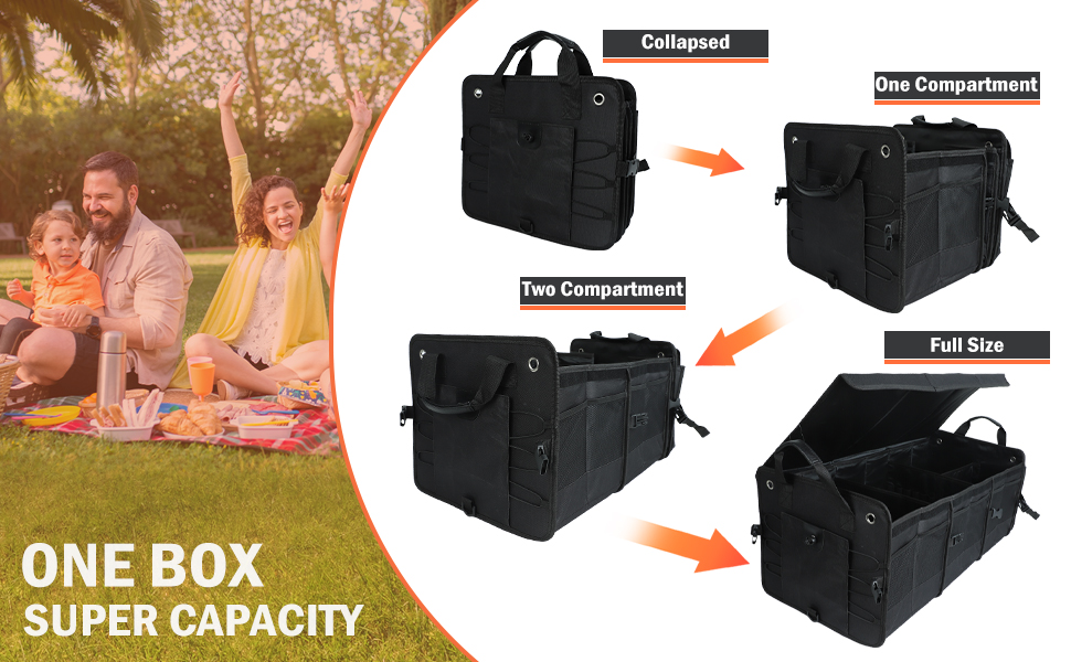 FSBCGT Large Trunk Organizer with Removable Cooler Bag