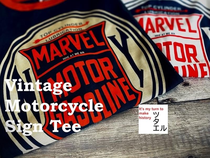 Amazon | 【ツタエル】MOTORCYCLE アメリカンヴィンテージ T