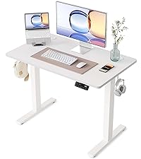 Amazon | YIHAYO 昇降デスク 高さ70-115cm 幅100cm 奥行き60cm