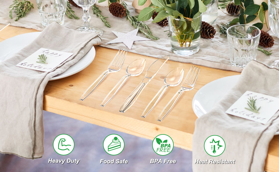 Dealusy 360 Clear Plastic Spoons - Bulk Pack -20 Dealusy 360 Clear Plastic Spoons - Bulk Pack -20