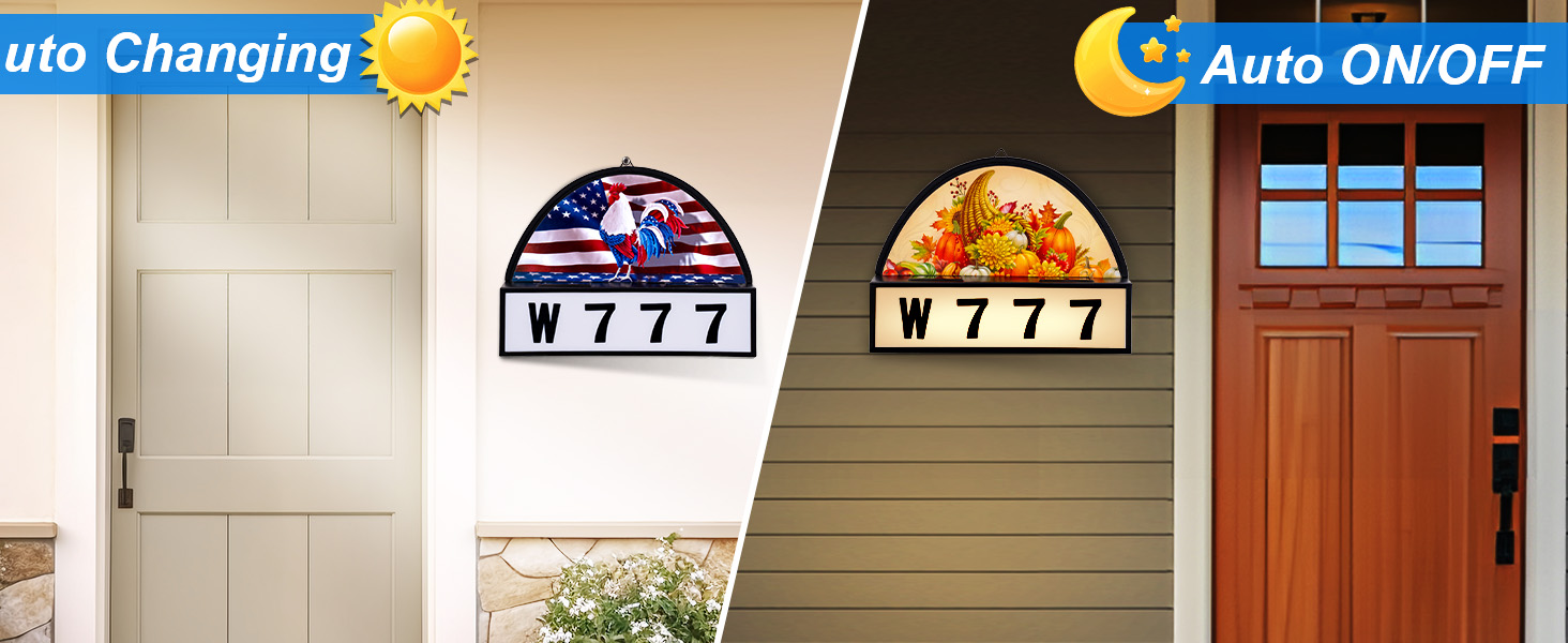 Solar Address Sign 03