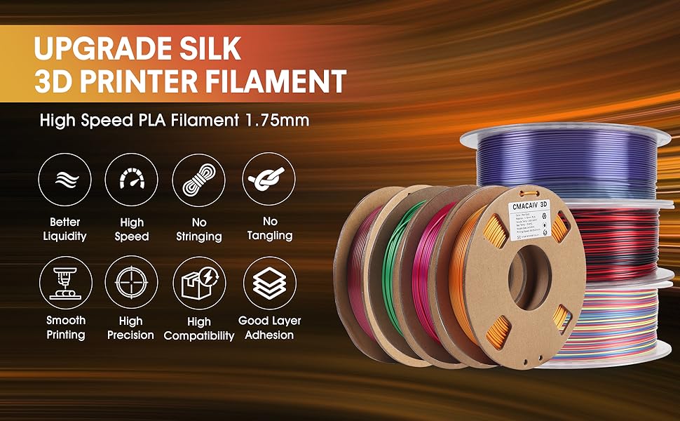 Silk PLA 3D Printer Filament