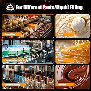 Donut Filler Machine, 5L/5.28Qt Manual Donut Jelly Filler Injector Machine Stainless Steel Donut