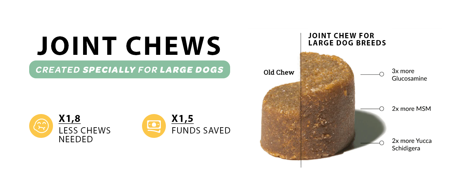 Wuffes Chewable Dog Hip and Joint Supplement for Large
