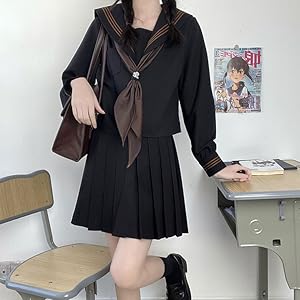 Amazon.co.jp: [CAWILXHA] 【まるこの猫柳】青三本 セーラー服