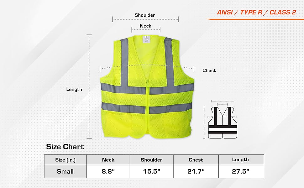 Amazon Vest M/Lサイズ Kazsaifo Reflective Safety Vest for Men Women with 5 Pockets