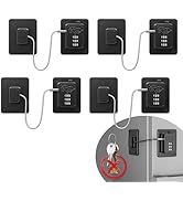 4 Pack Refrigerator Locks with 3 Digit Code, Easy Install Fridge Lock Combination, Premium Freeze...