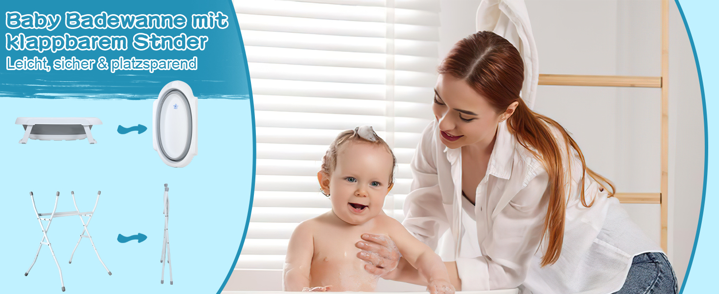 Baby Badewanne mit Gestell