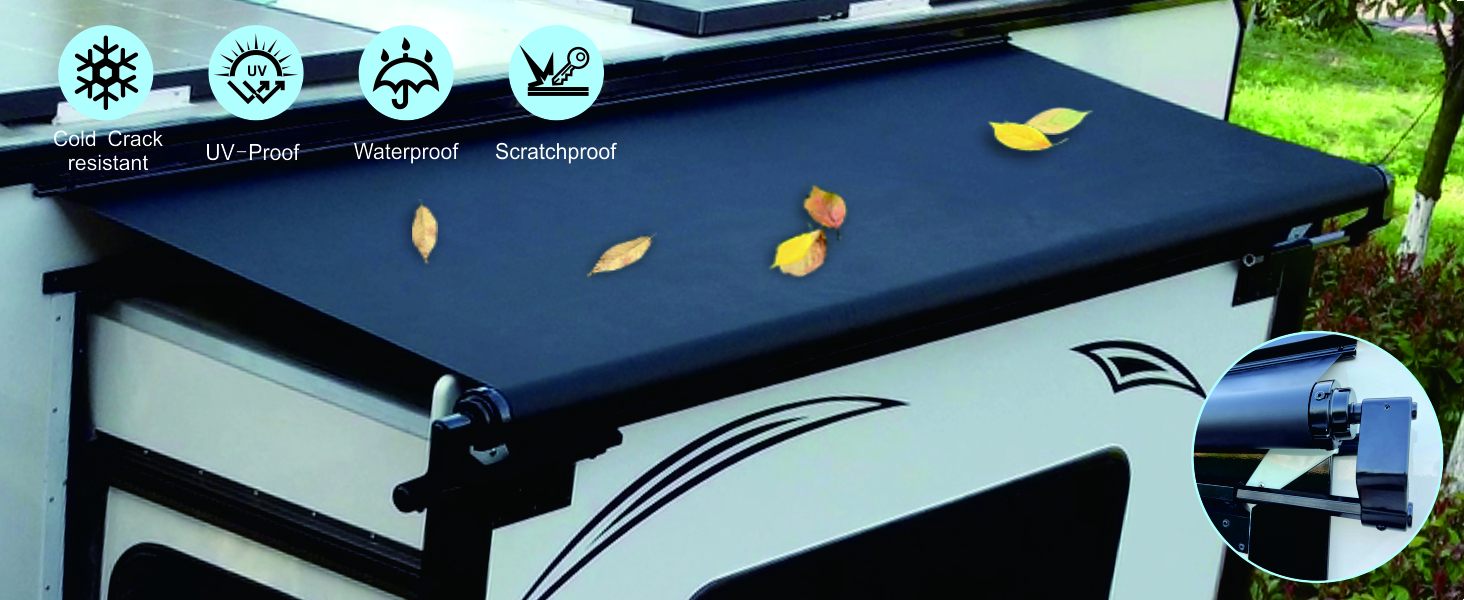 Dulepax RV Slide Out Awning,RV Slide Topper,Modular Camper