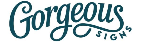 Gorgeous Signs logo variation.
