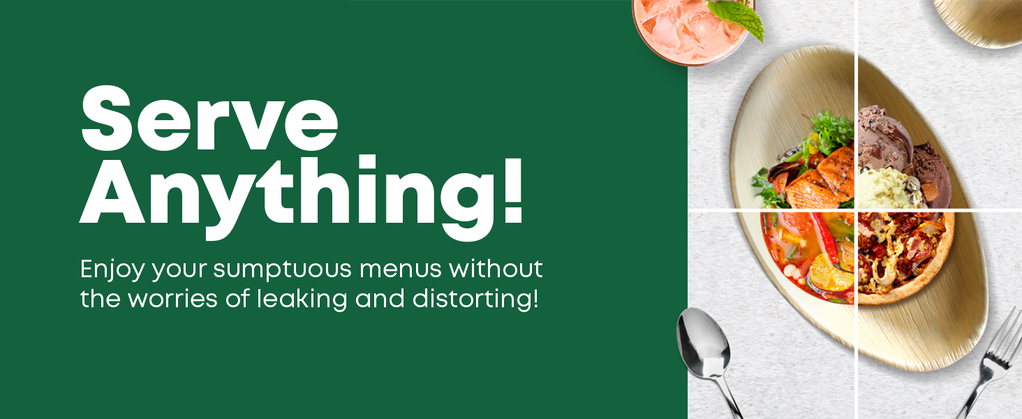 DISPOSABLE GREEN – Square Disposable Bowls, Areca Leaf Serving Bowls, Serving Bowls for Parties, 
