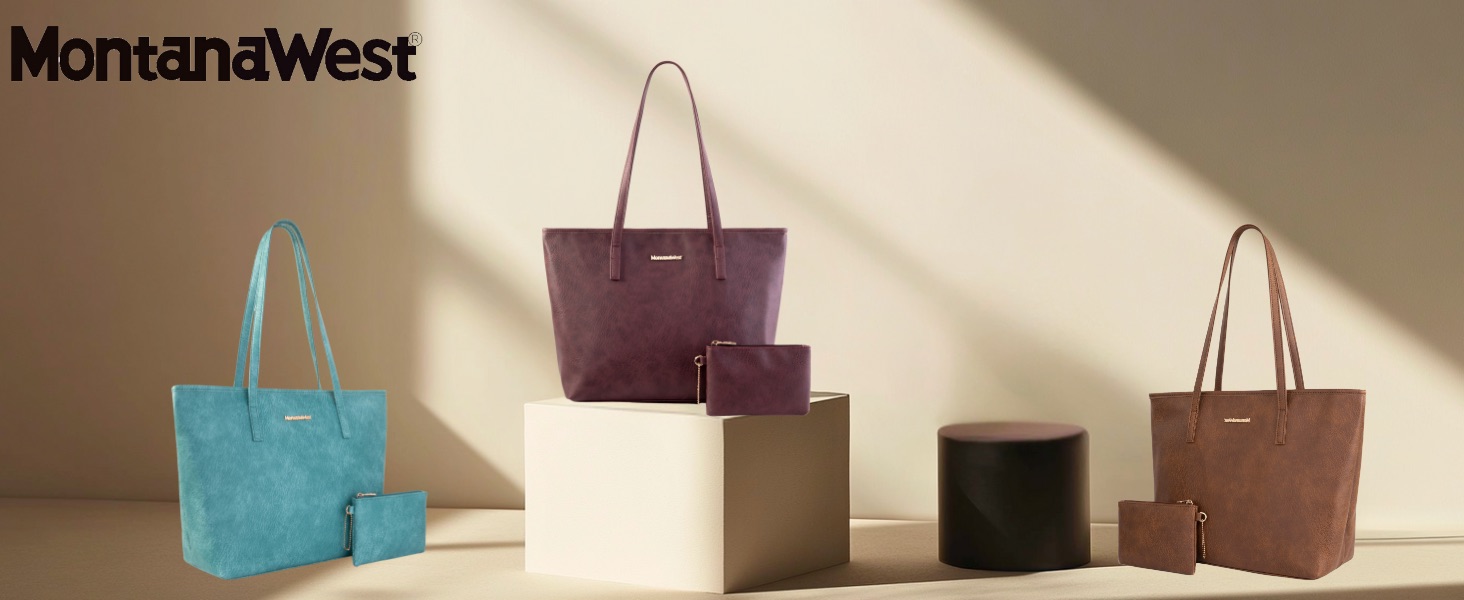 Montana West Tote Bag Wallet Set