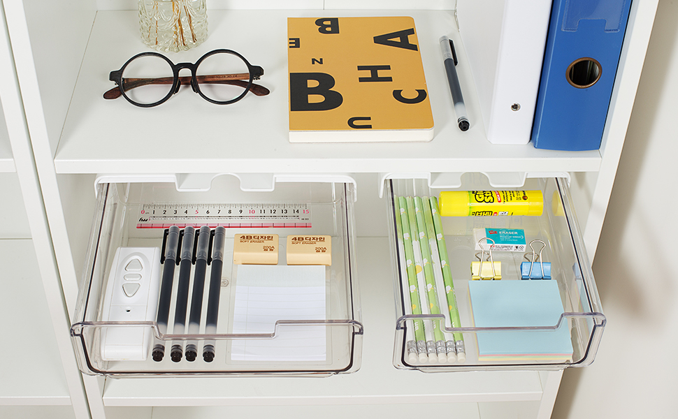 2 Pack Under Desk Drawer Slide Out Ideal Under Desk