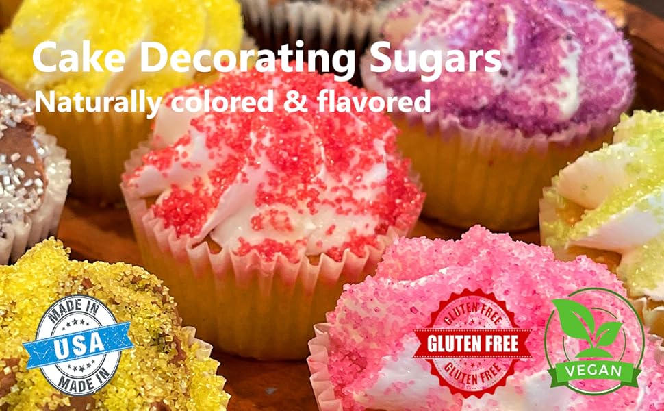 Flavored sugar, flavored coffee sugar, sanding sugar,