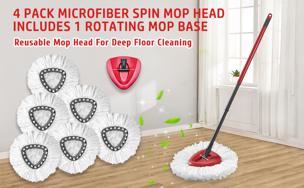 6 Pack O Cedar Mop Replacement Head forO Cedar EasyWring