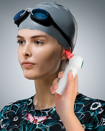ear water dry dryer drying swimmer swimming bath shower diving