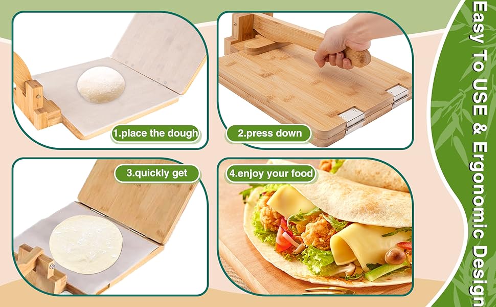 wood tortilla press