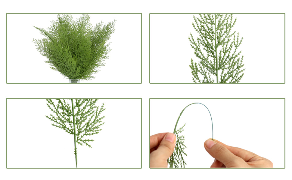 Mklsit 60 Pcs Artificial Pine Branches, Christmas Greenery