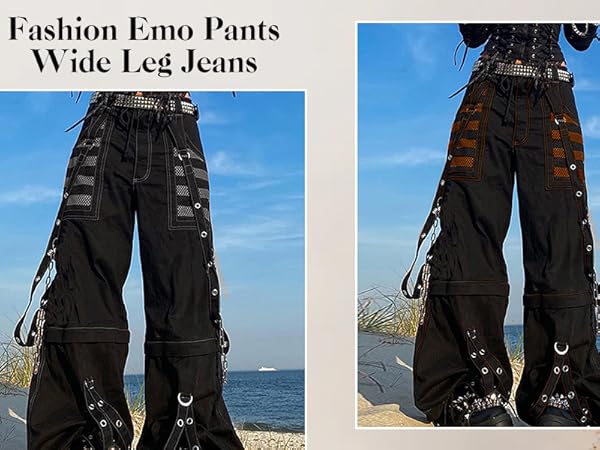Amazon.com: Mxiqqpltky Baggy Cargo Jeans for Women Y2k