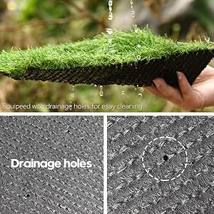 With drainage hole