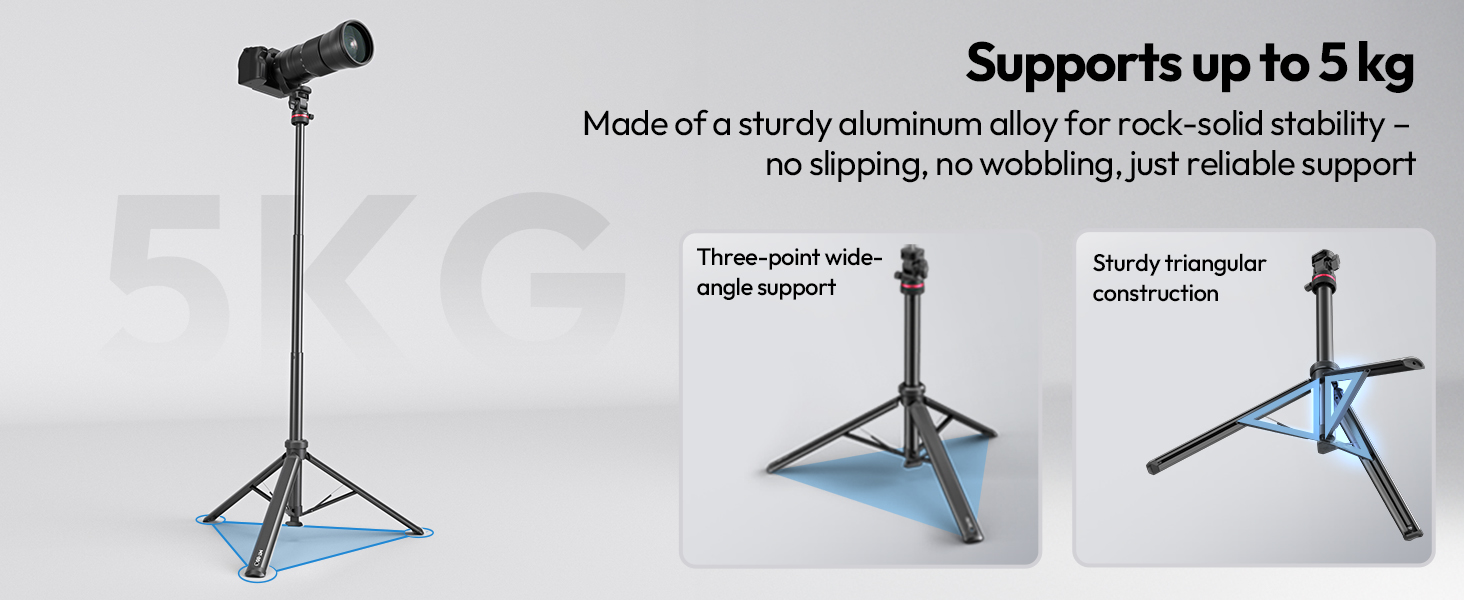 Ball Head Portable Camera Tripod